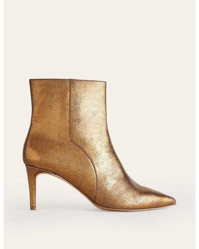 Boden Pointed-toe Ankle Boots - Natural