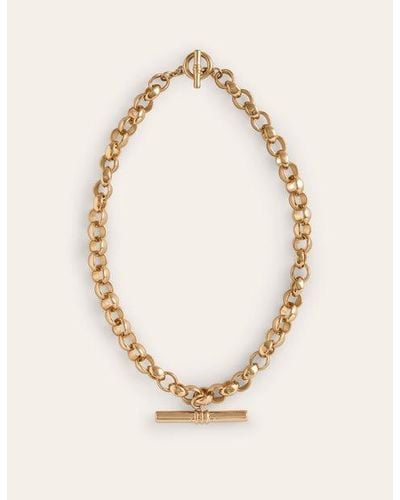 Boden Chunky T-bar Chain Necklace - Natural