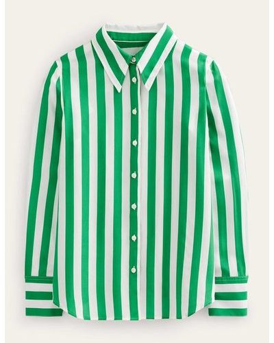Boden New Silk Shirt - Green