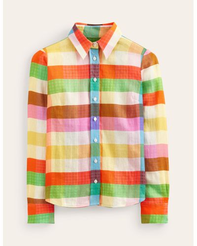Boden Sienna Linen Shirt - Multicolour