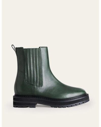 Boden Sadie Chunky Chelsea Boots - Green