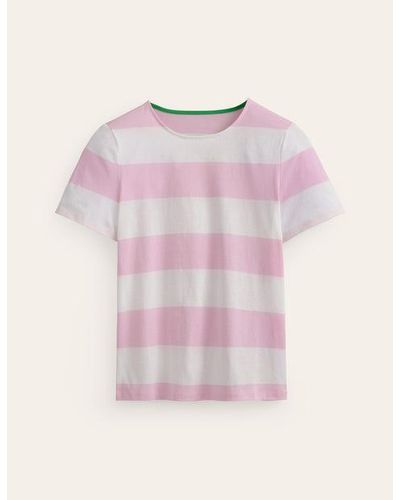 Boden Bea Bretonshirt Mit Kurzen Ärmeln Damen - Pink