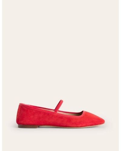 Boden Mary Jane Ballet Flat - Red