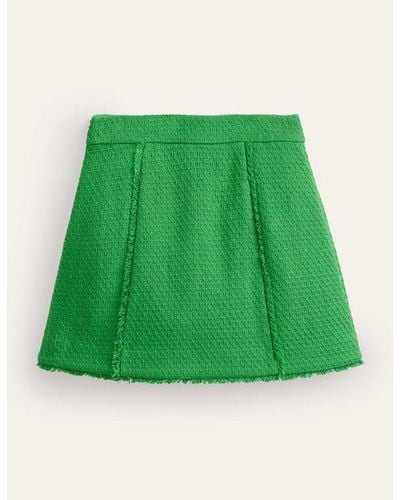 Boden Tweed-Minirock Damen - Grün