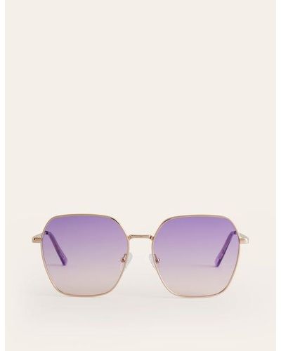 Boden Angular Metal Sunglasses - Purple