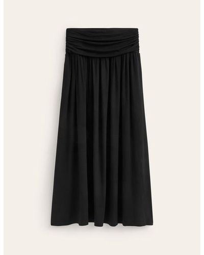 Boden Rosaline Jersey Skirt - Black