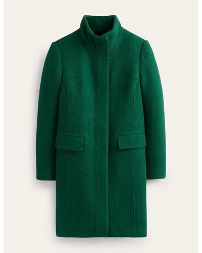 Boden Winchester Textured Coat - Green