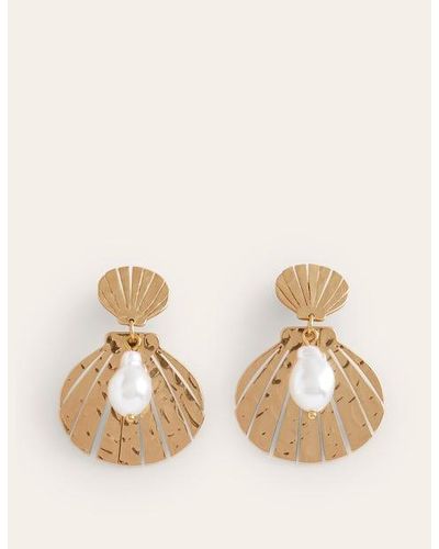 Boden Metal Cut-out Earrings - Natural