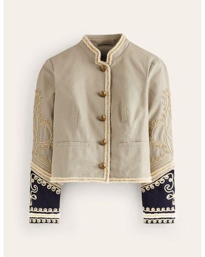 Boden Greenwich Military Jacket - Natural