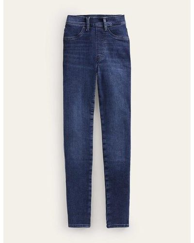 Boden Röhrenjeans Zum Hineinschlüpfen Mit Hohem Bund Damen - Blau