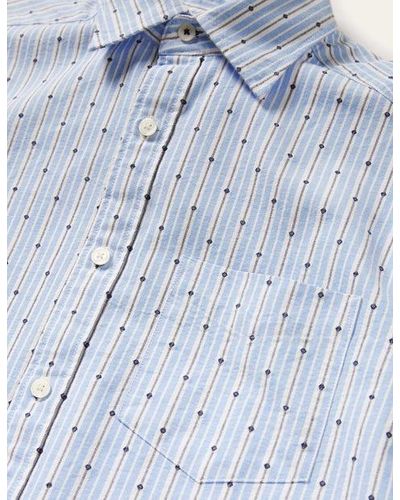 Boden Oxford-Hemd Mit Cutaway-Kragen Herren - Blau