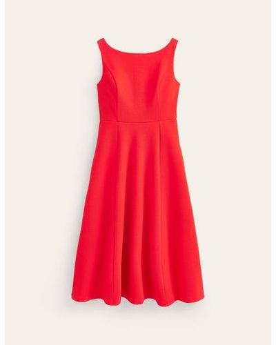Boden Scarlet Ottoman Ponte Dress - Red