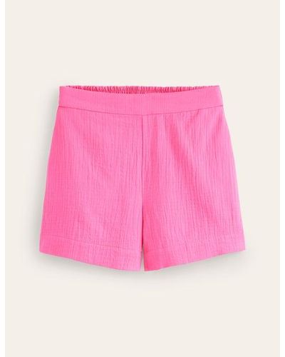 Boden Doppeltuch-Shorts Damen - Pink