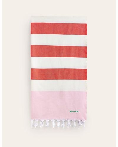 Boden Hammam Towel - Pink