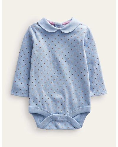 Boden Ribbed Body Baby - Blue