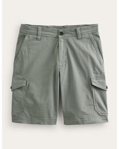 Boden Garment Dye Cargo Shorts - Grey