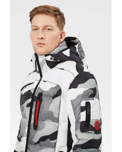 Bogner Synthetic Jay Down Ski Jacket In Off-white/black/gray for Men | Lyst