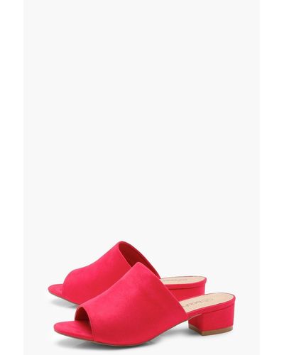 peeptoe mule