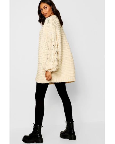 boohoo chunky cardigan