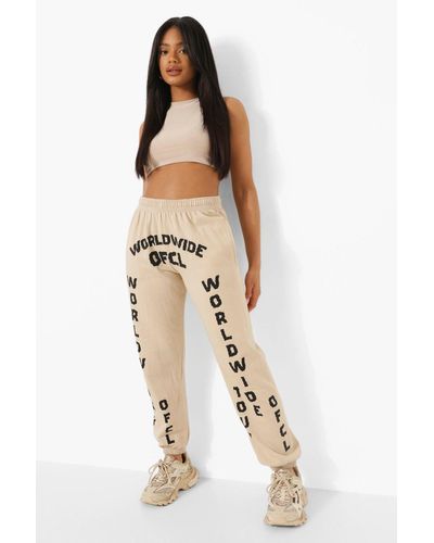 Boohoo Worldwide Ofcl Printed Joggers 