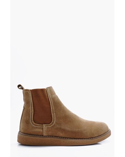 men's wedge sole chelsea boots