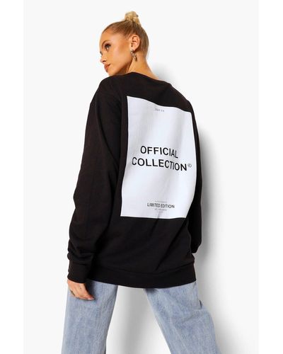 boohoo black sweatshirt
