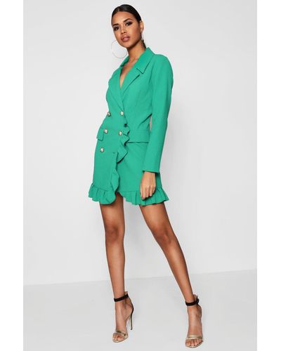 bright blazer dress
