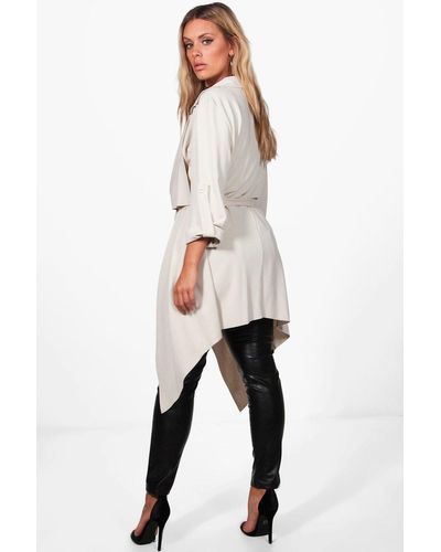 black waterfall duster jacket