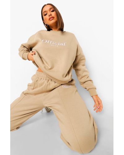 boohoo beige joggers