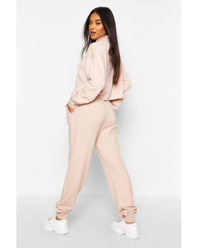 boohoo beige joggers