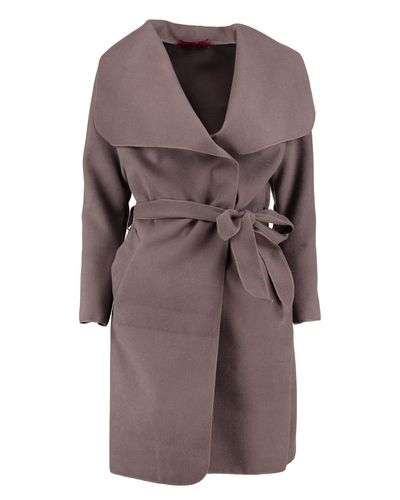 petite shawl collar wrap coat