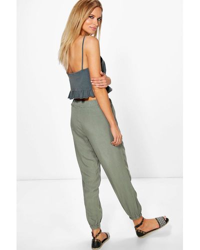 synthetic cargo pants