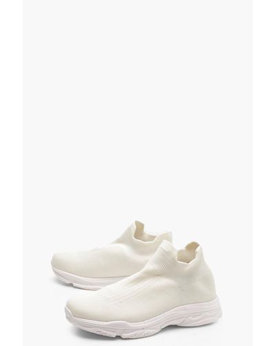 boohoo slip on trainers