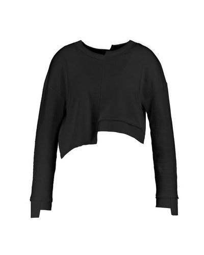 boohoo black sweatshirt