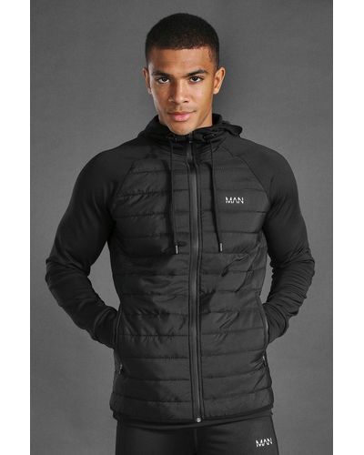 black hoodie boohooman