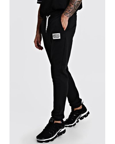 boohooman black joggers