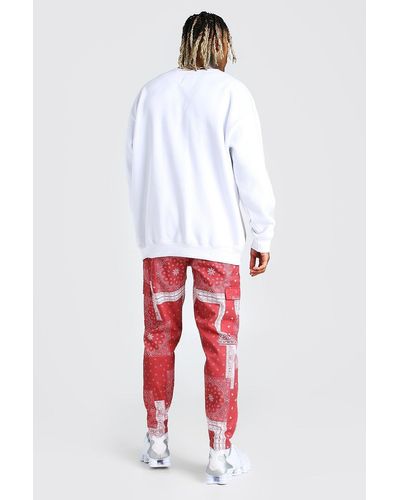 boohooman black cargo pants