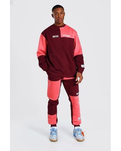 boohooman oversized tracksuit