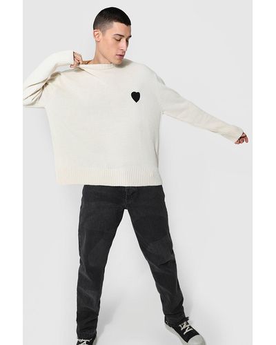 boohooman oversized jumper