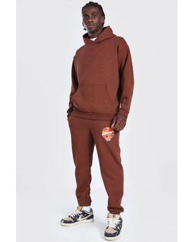 Brown tracksuit mens Clearance