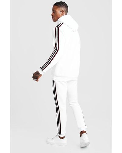 boohooman white joggers