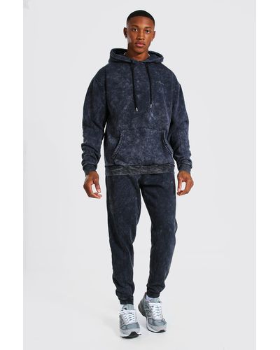 boohooman grey tracksuit bottoms