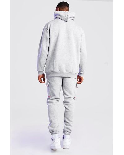 boohooman white joggers