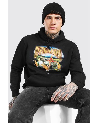 black hoodie boohooman