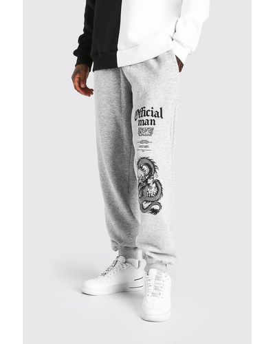BoohooMAN Official Man Loose Jogger With Oriental Print for Men - Lyst