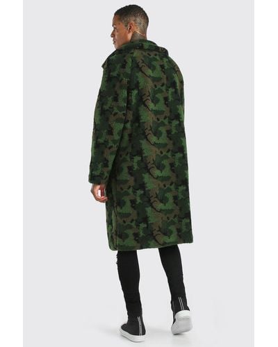 green borg longline coat