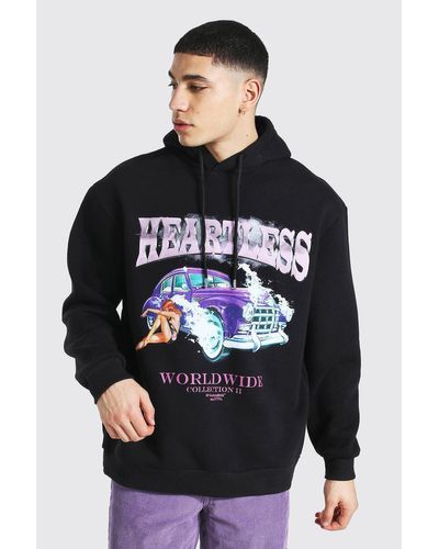 black hoodie boohooman