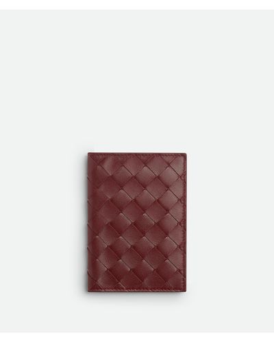 Bottega Veneta Intrecciato Passport Case - Red