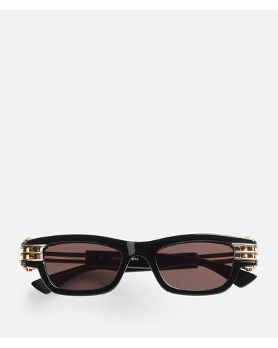 Bottega Veneta Bolt Squared Sunglasses - Black