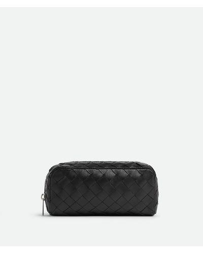 Bottega Veneta Intrecciato Medium Pouch - Black